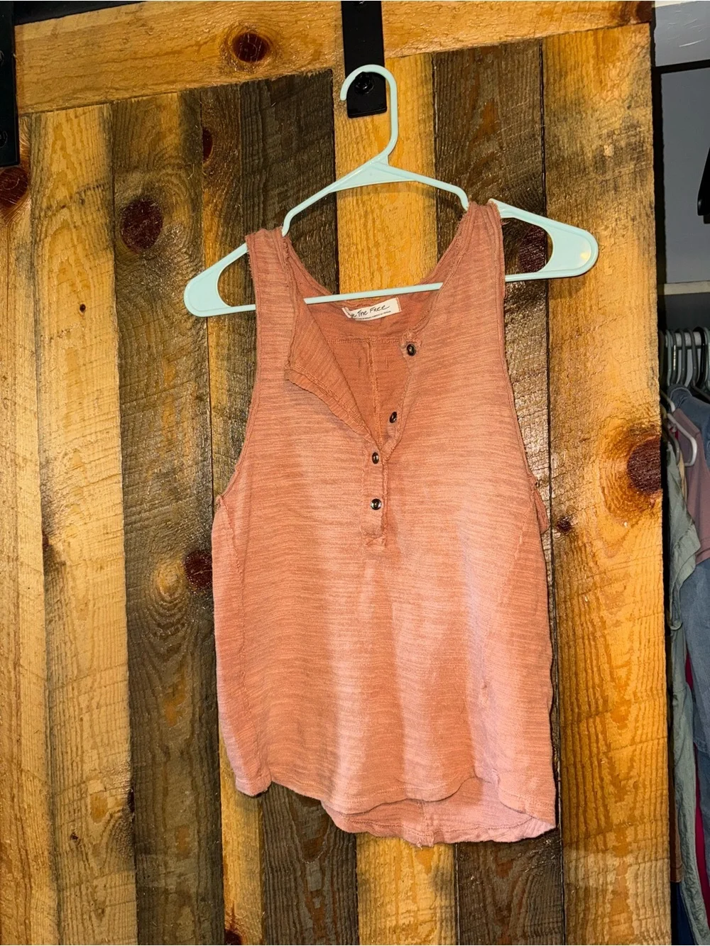 Free People Henley Tank Top